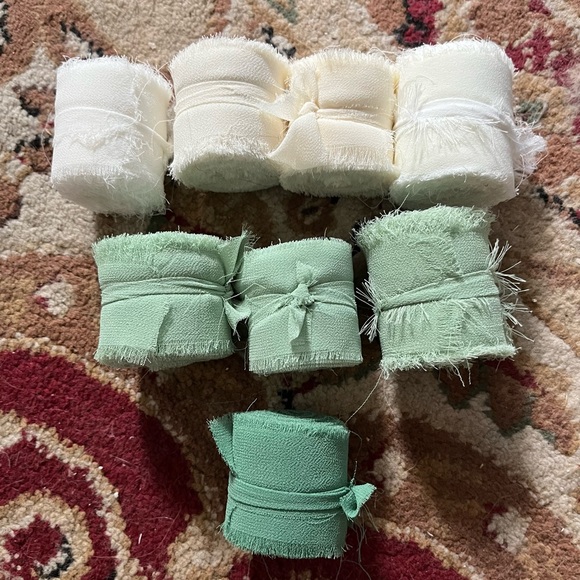 Acrylic tags with chiffon ribbon - Picture 3 of 3